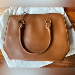 L.Credi Italian brown leather bag NEW